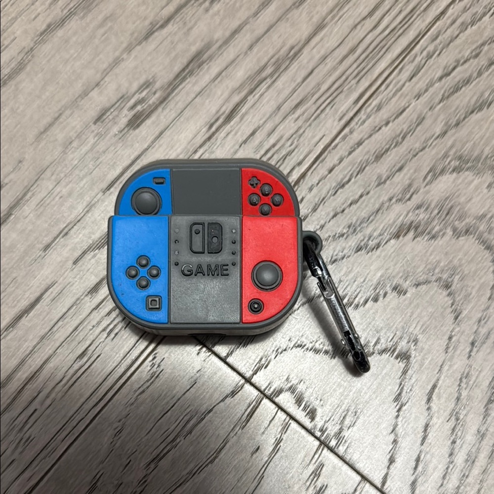 Game Console Controller AirPod Case - Red and Blue